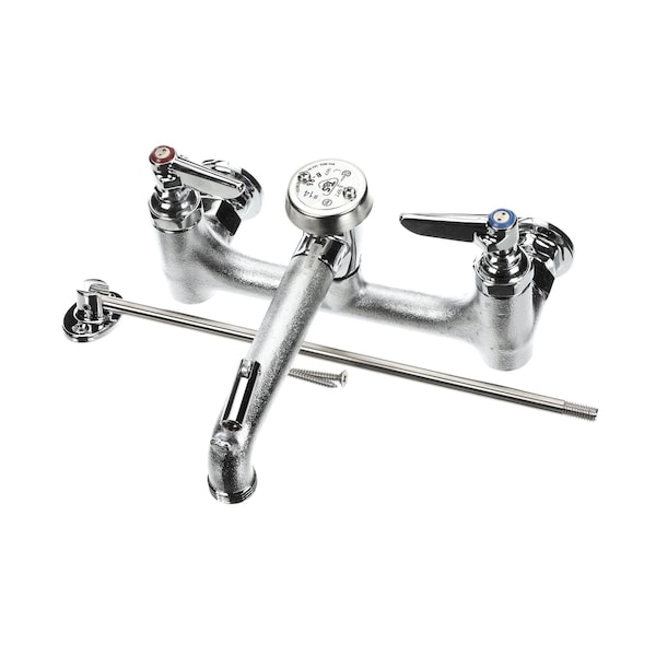 8 Service Sink Faucet Wall Mount BuiltIn Stops